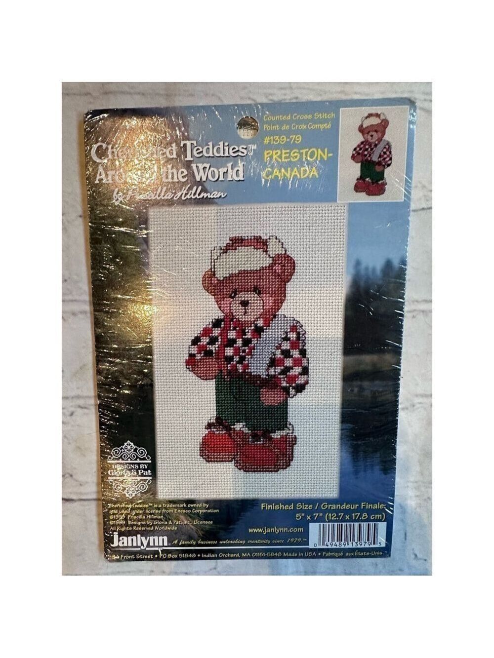 Vintage 1999 Cherished Teddies Ariund The World Cross Stitch Kit Preston Canada